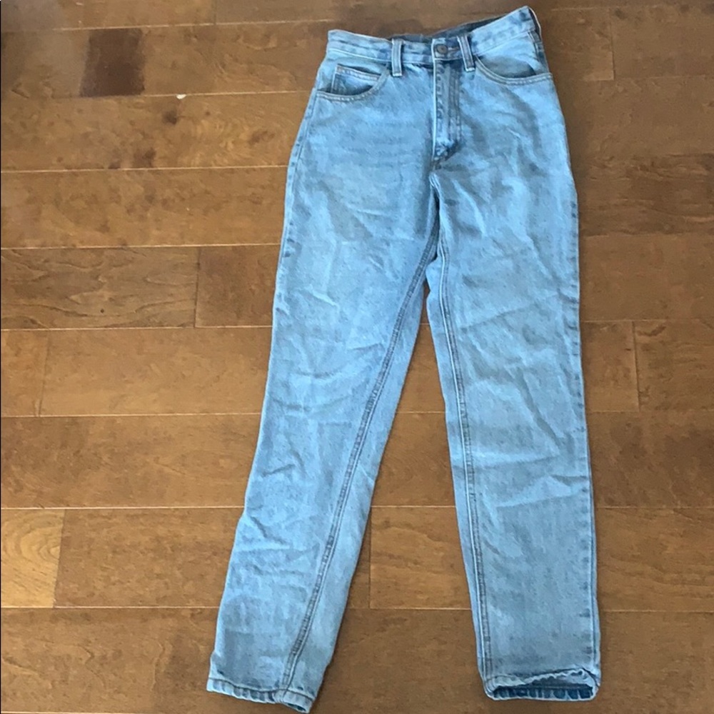 Light wash Brandy Melville mom jeans